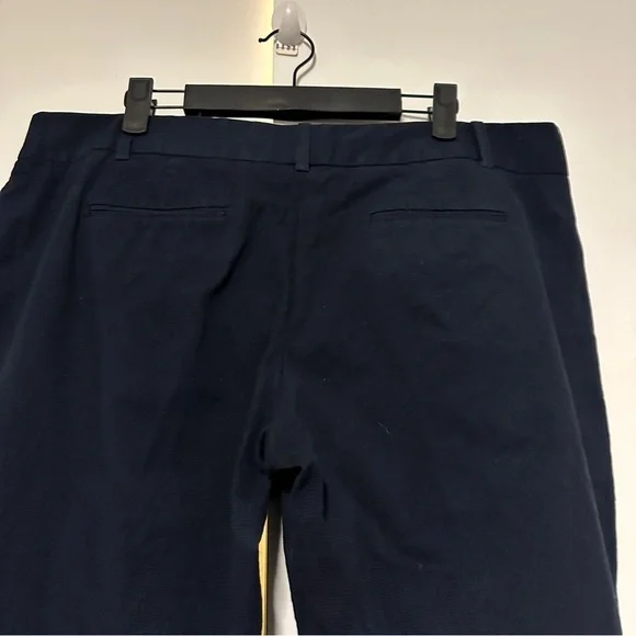 Tory Burch Navy Blue Cotton Pockets Pants Size 14 - Picture 7 of 9